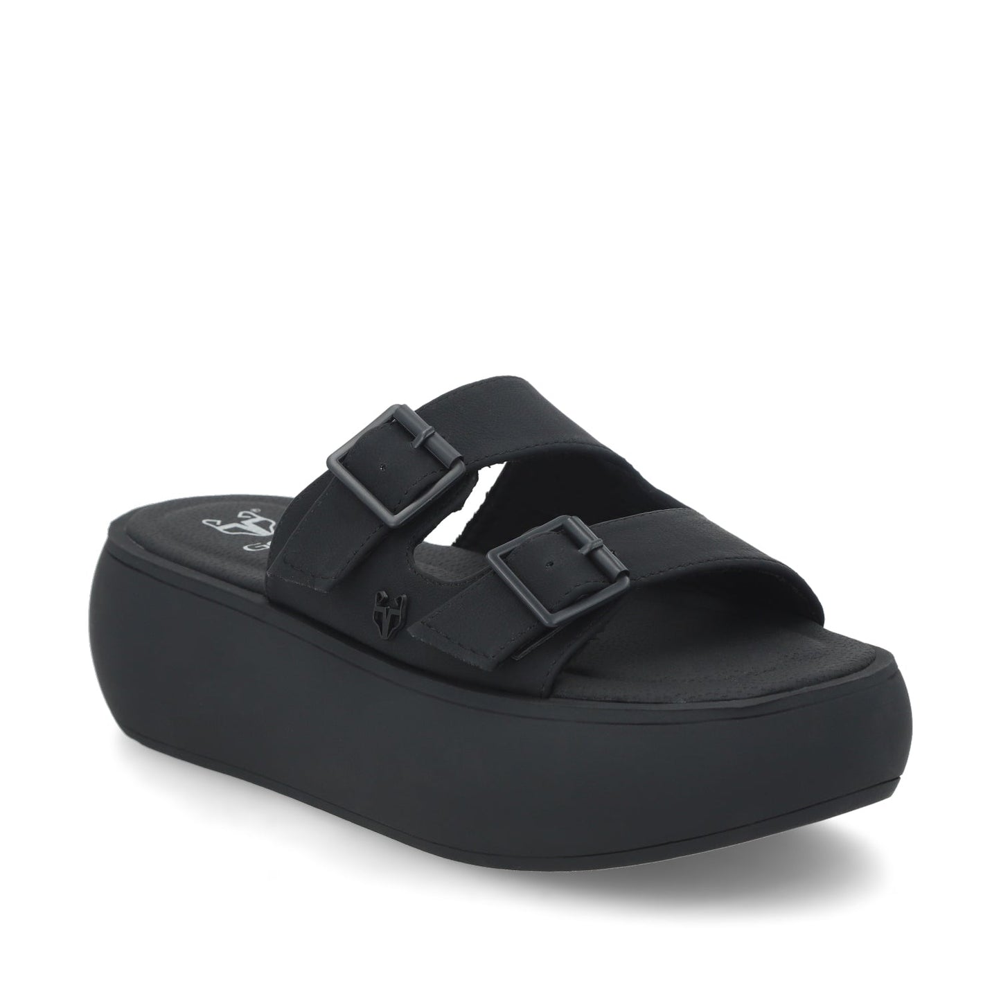 Sandalia Plataforma Negra Mujer 43034