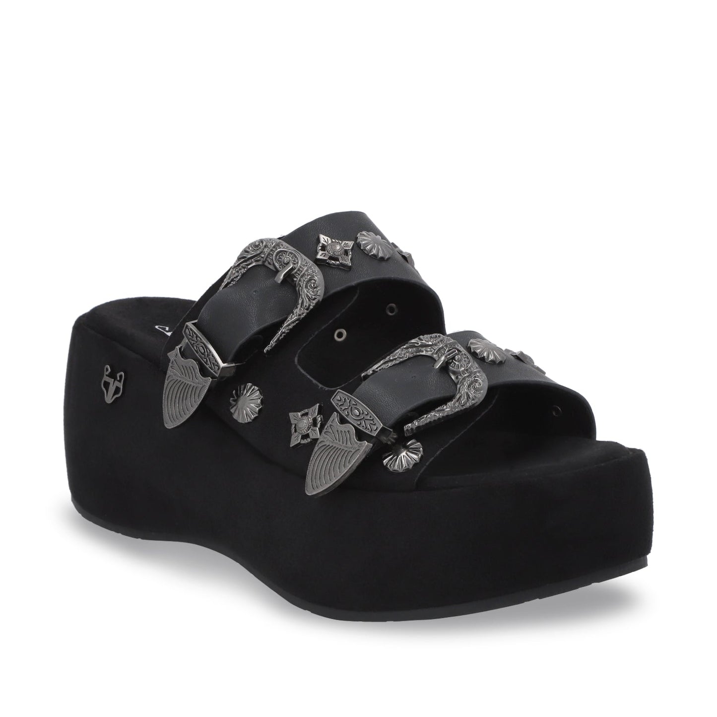 Sandalia Plataforma Negra Mujer 45825 - Gotta Mexico