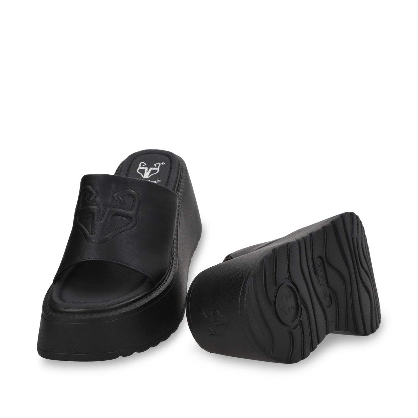 Sandalia Plataforma Negra Mujer 53720 - Gotta Mexico