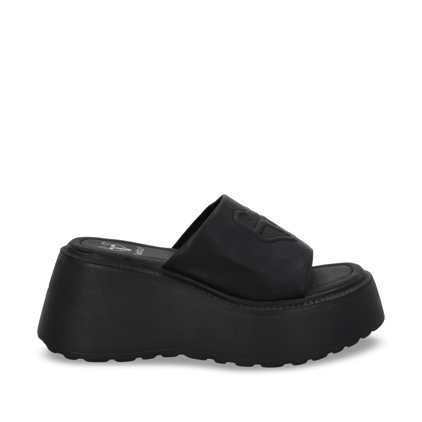Sandalia Plataforma Negra Mujer 53720 - Gotta Mexico