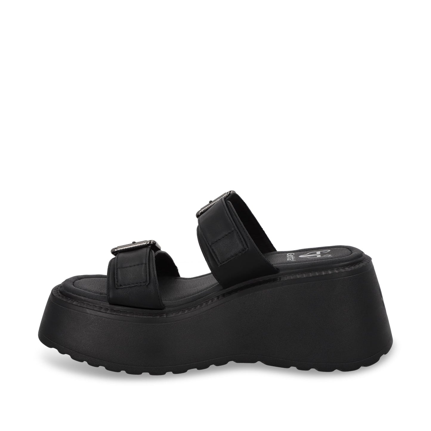 Sandalia Plataforma Negra Mujer 53721 - Gotta Mexico