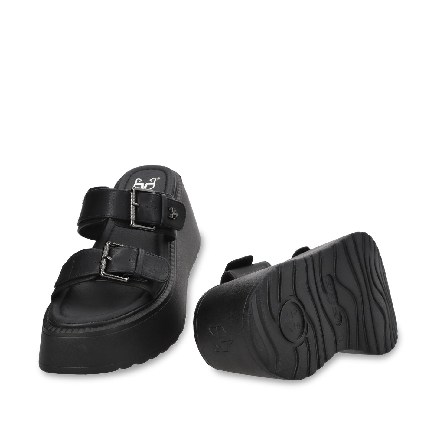 Sandalia Plataforma Negra Mujer 53721 - Gotta Mexico