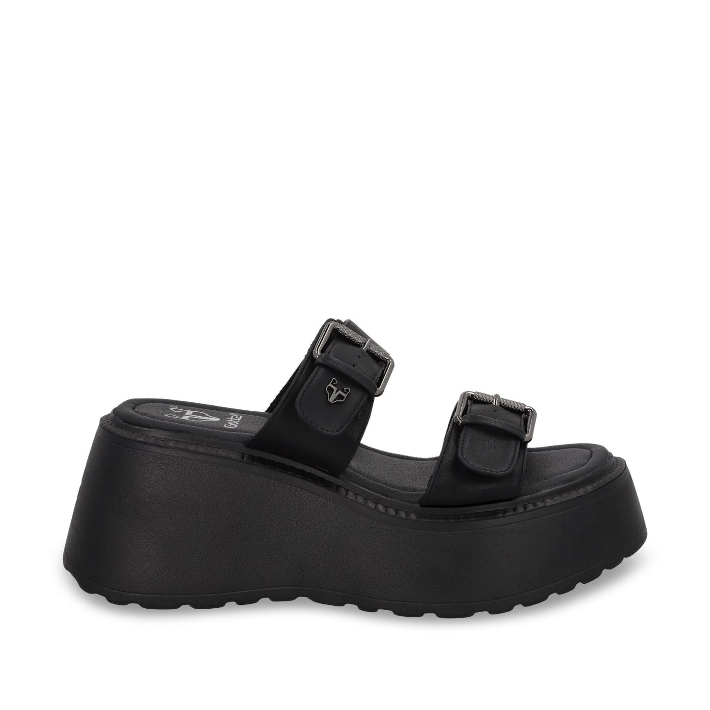 Sandalia Plataforma Negra Mujer 53721 - Gotta Mexico