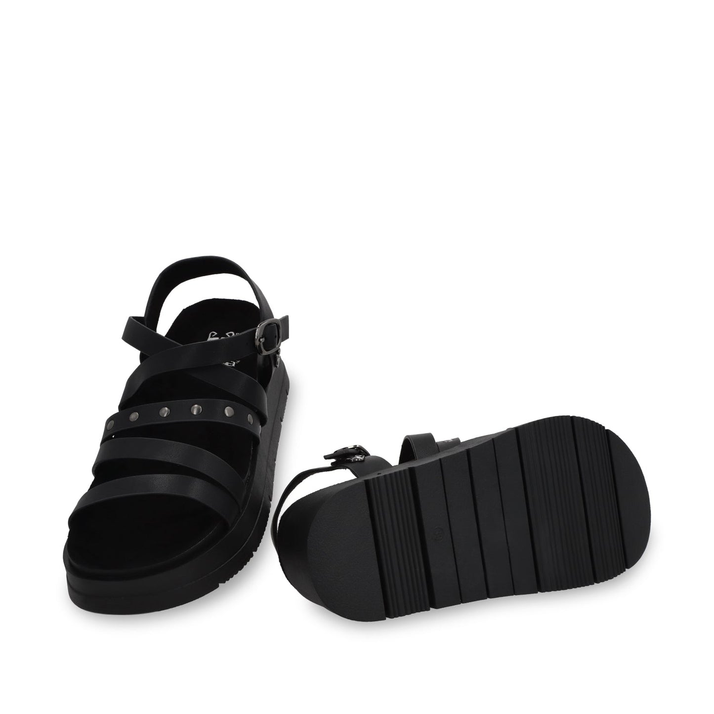 Sandalia Plataforma Negra Mujer 55231 - Gotta Mexico