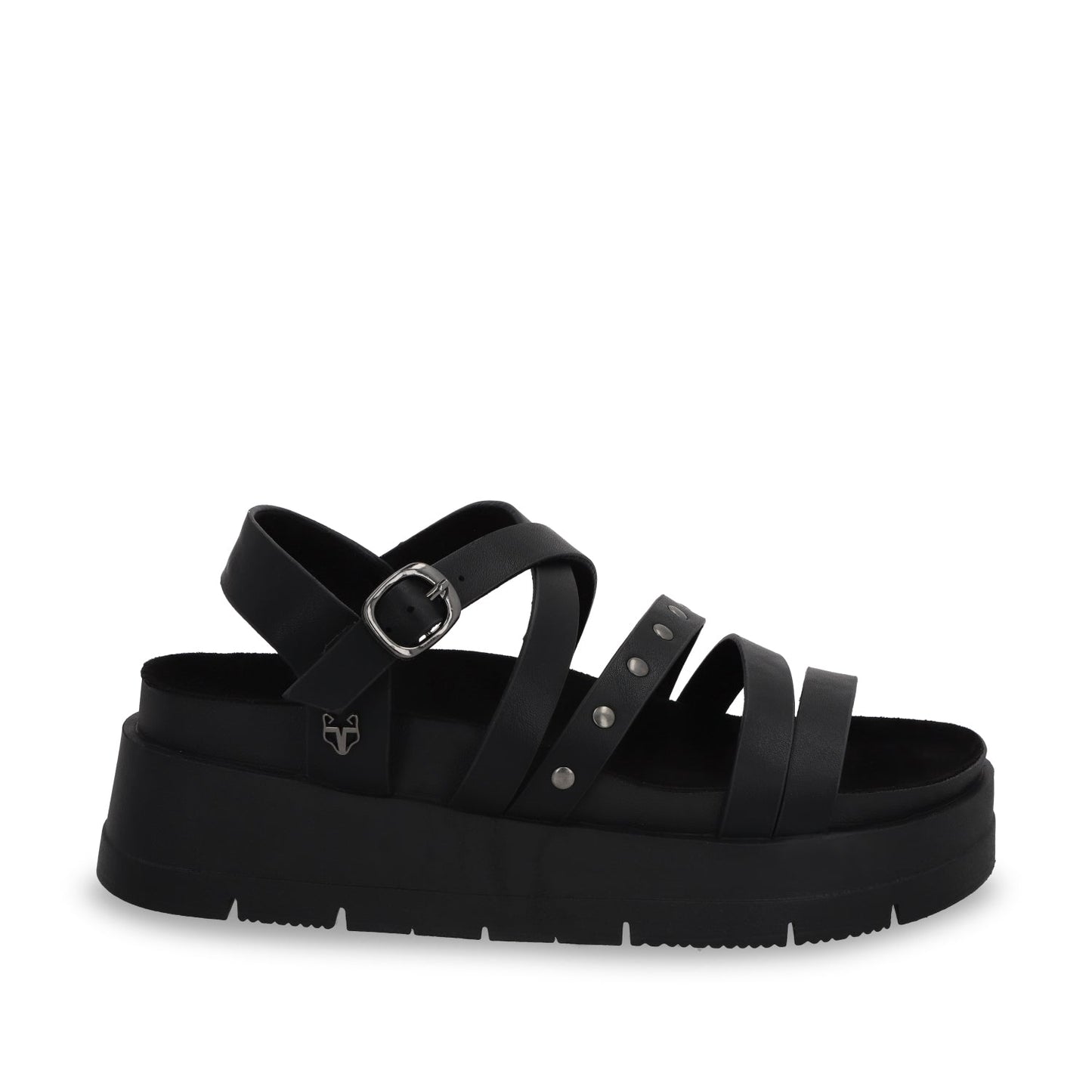 Sandalia Plataforma Negra Mujer 55231 - Gotta Mexico