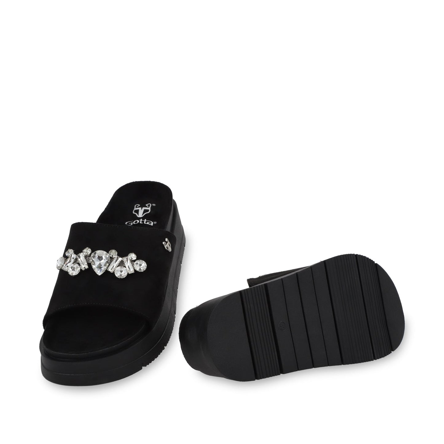 Sandalia Plataforma Negra Mujer 55232 - Gotta Mexico