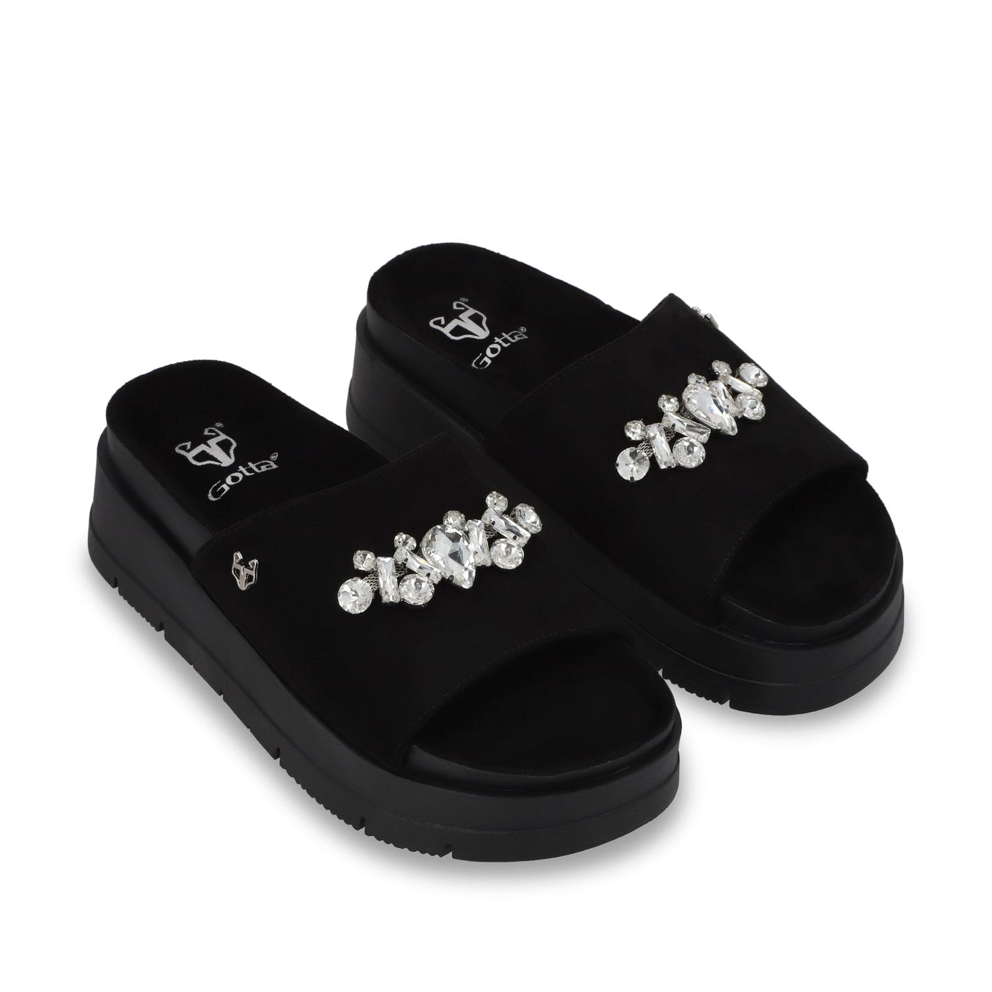 Sandalia Plataforma Negra Mujer 55232 - Gotta Mexico