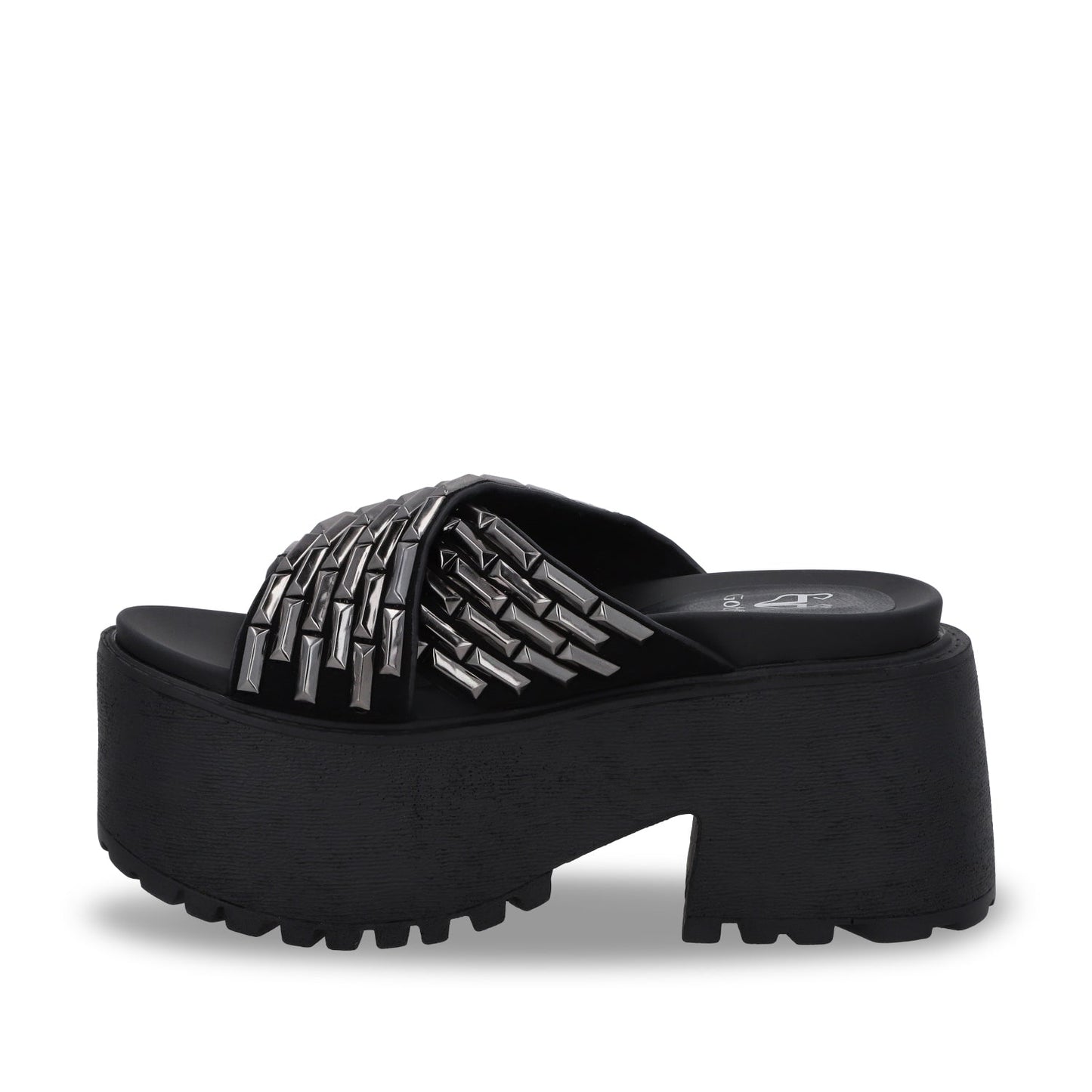 Sandalia Plataforma Negro Mujer 1567C