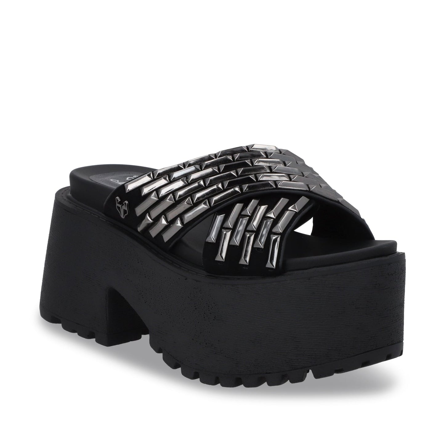 Sandalia Plataforma Negro Mujer 1567C