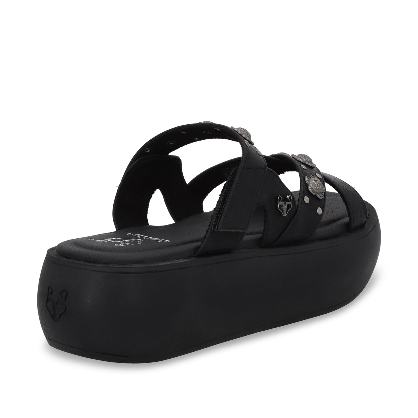 Sandalia Plataforma Negro Mujer 43035