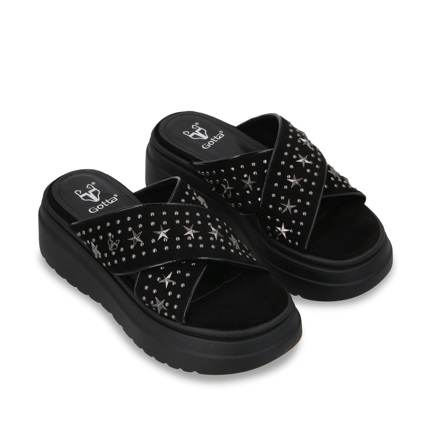 Sandalia Plataforma Negro Mujer 55921 - Gotta Mexico