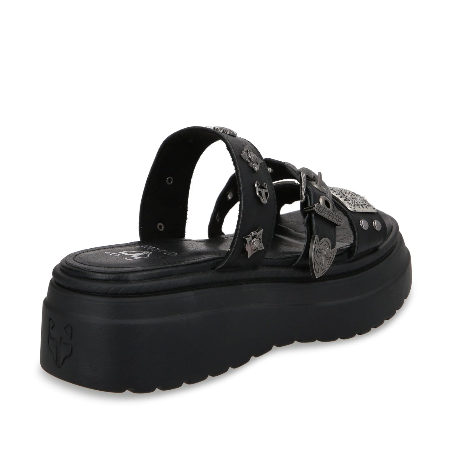 Sandalia Plataforma Negro Mujer 55922