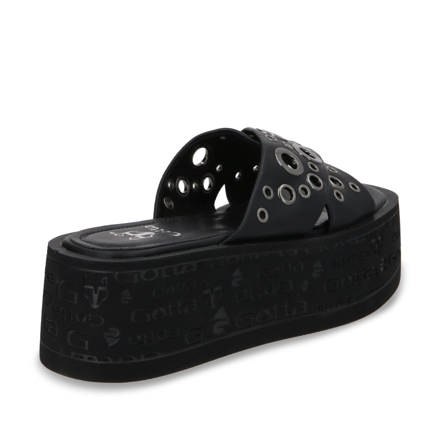Sandalia Plataforma Negro Mujer 55931 - Gotta Mexico