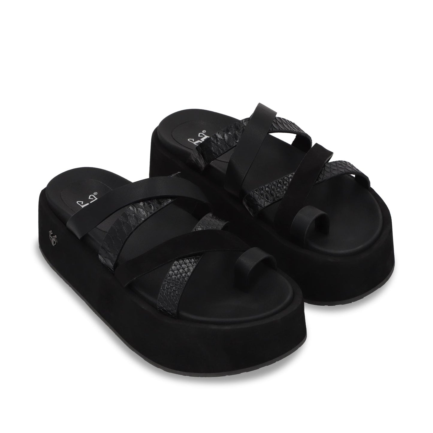 Sandalia Plataforma Negro Mujer 55940 - Gotta Mexico
