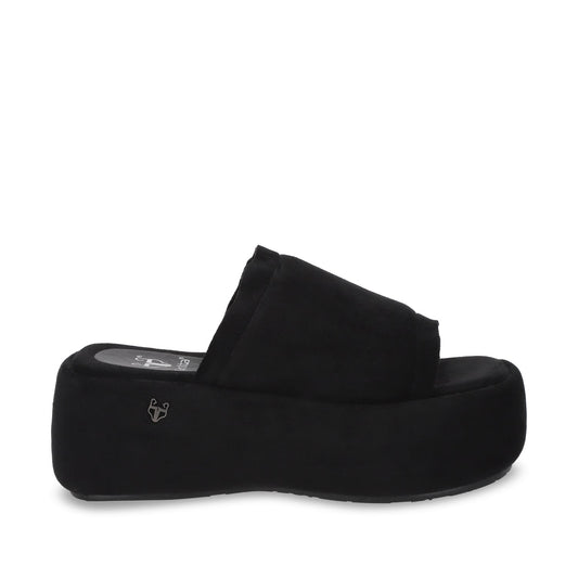 Sandalia Plataforma Negro Mujer 55960