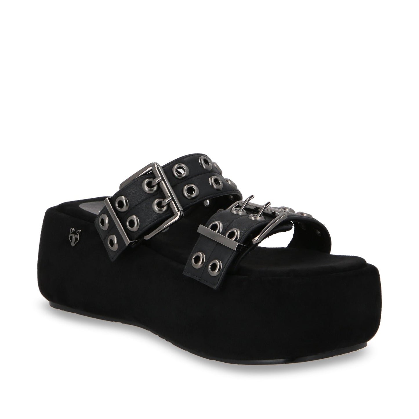 Sandalia Plataforma Negro Mujer 55961