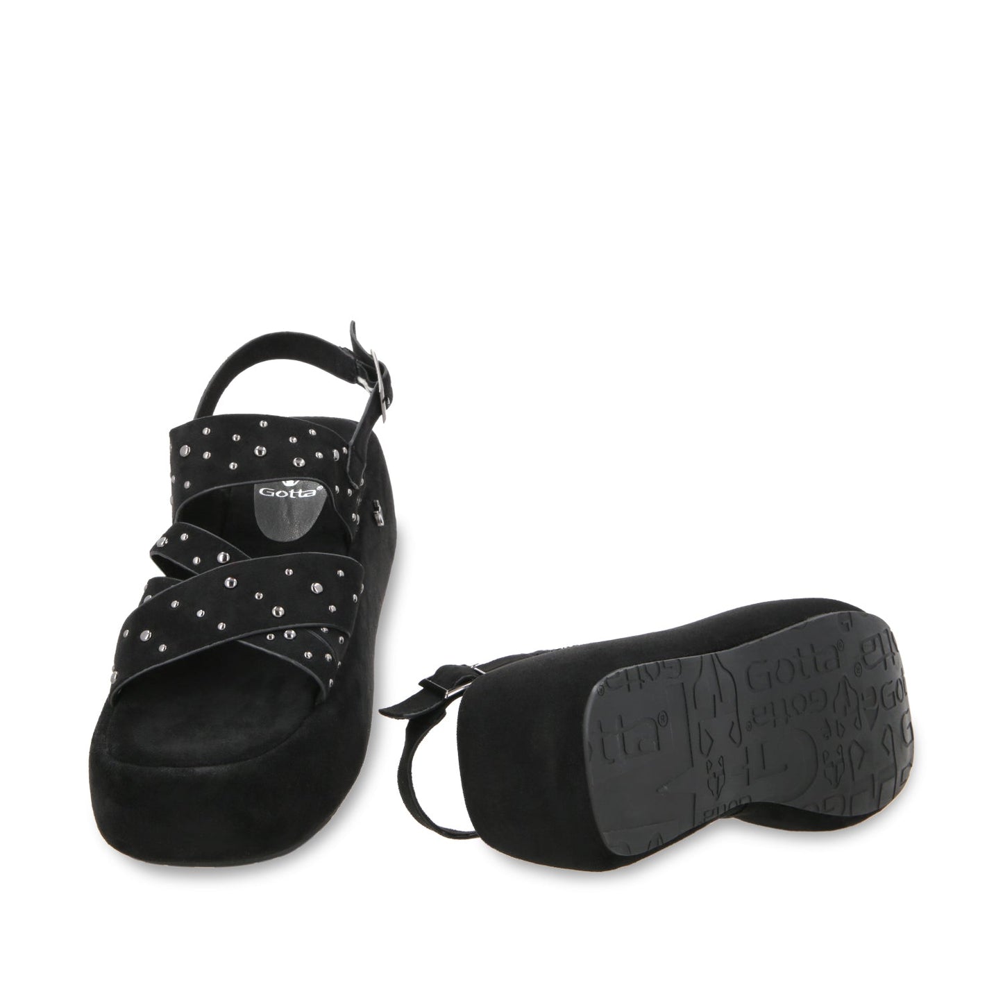 Sandalia Plataforma Negro Mujer 55962 - Gotta Mexico