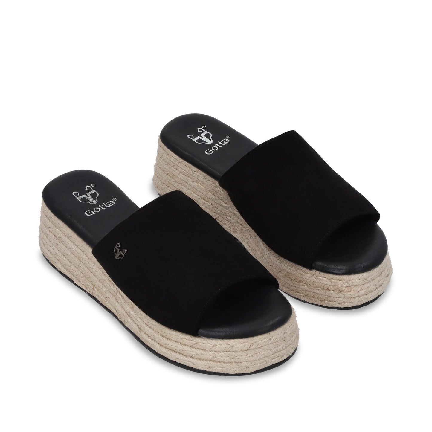 Sandalia Plataforma Negro Mujer 55971