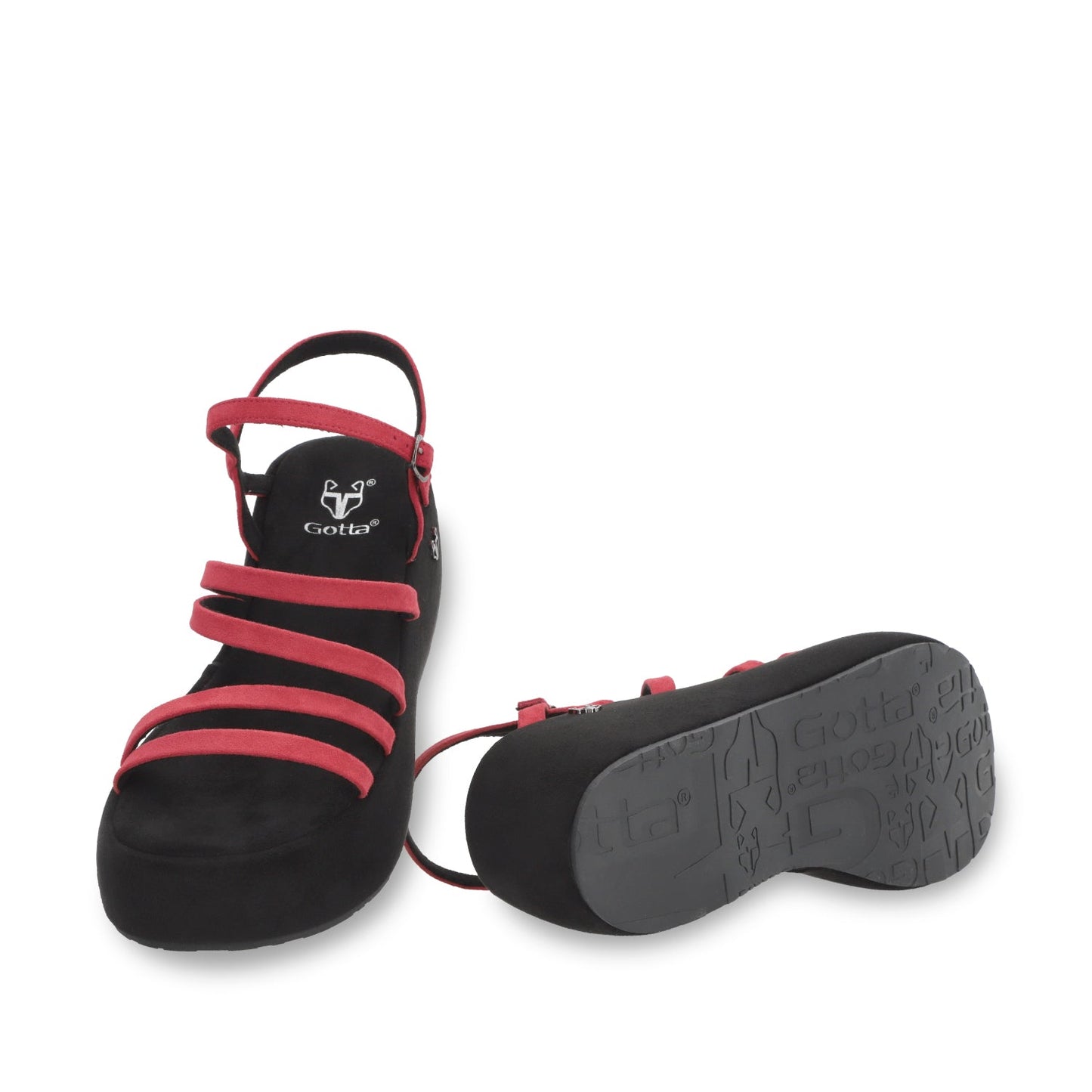 Sandalia Plataforma Roja Mujer 45822