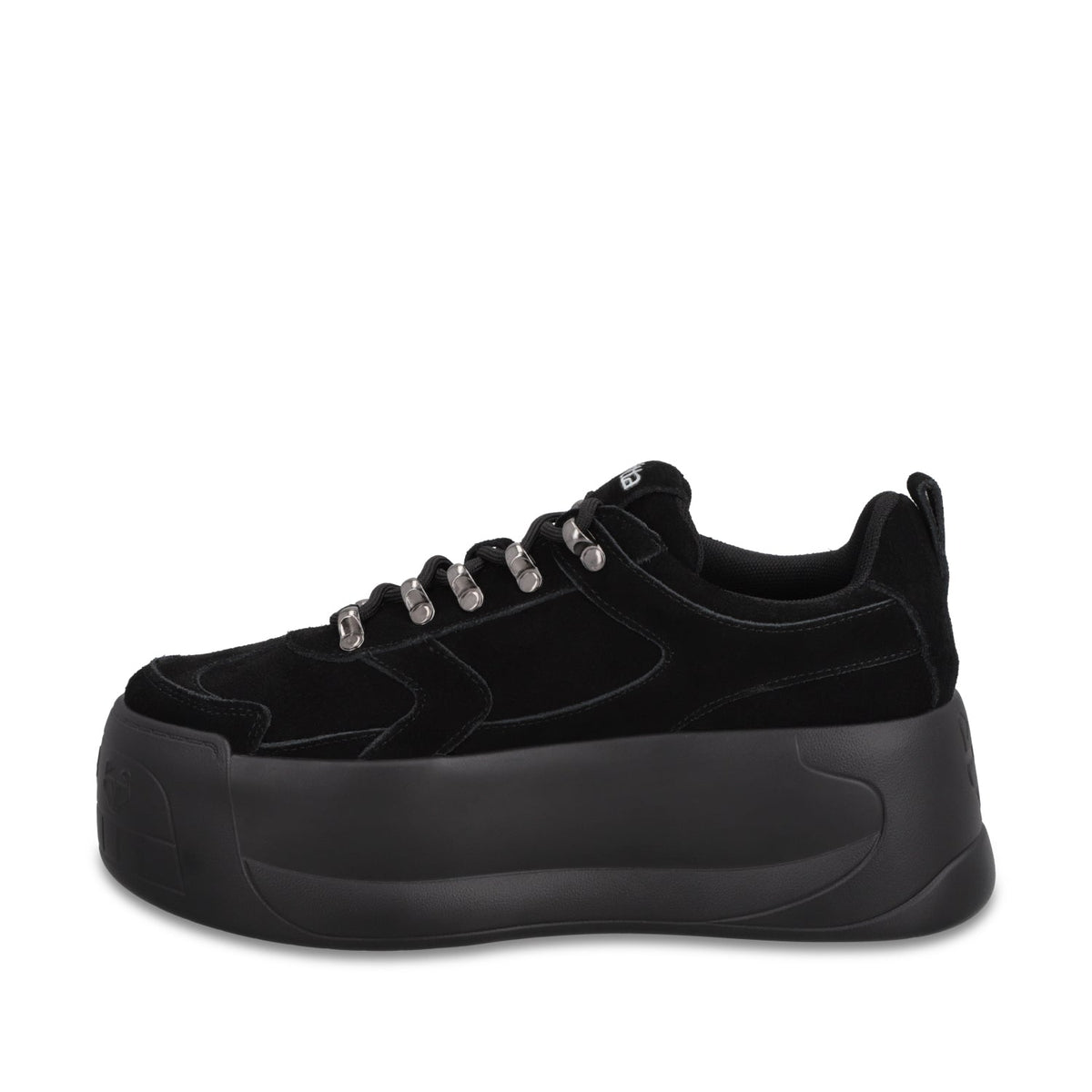Tenis Cuero Plataforma Negra Mujer C732B - Gotta Mexico