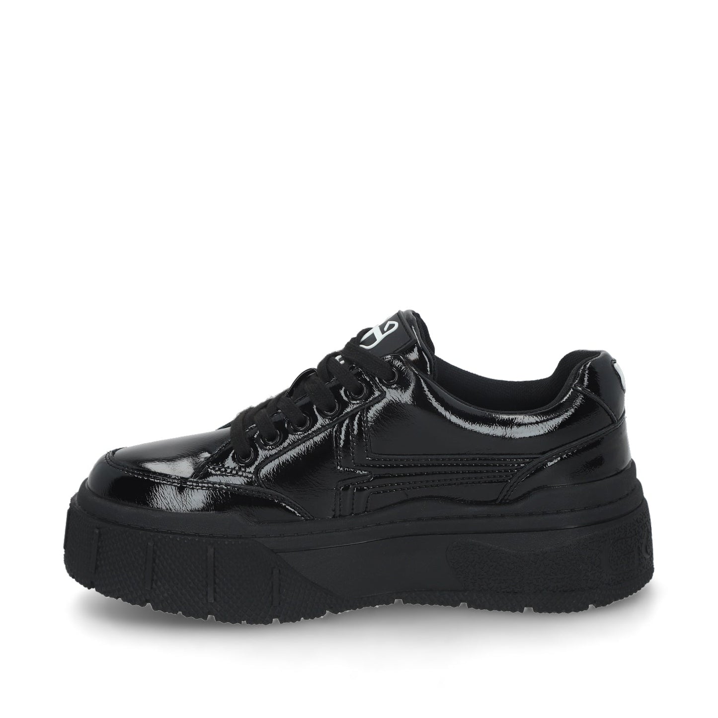 Tenis Negro Charol Mujer 43051