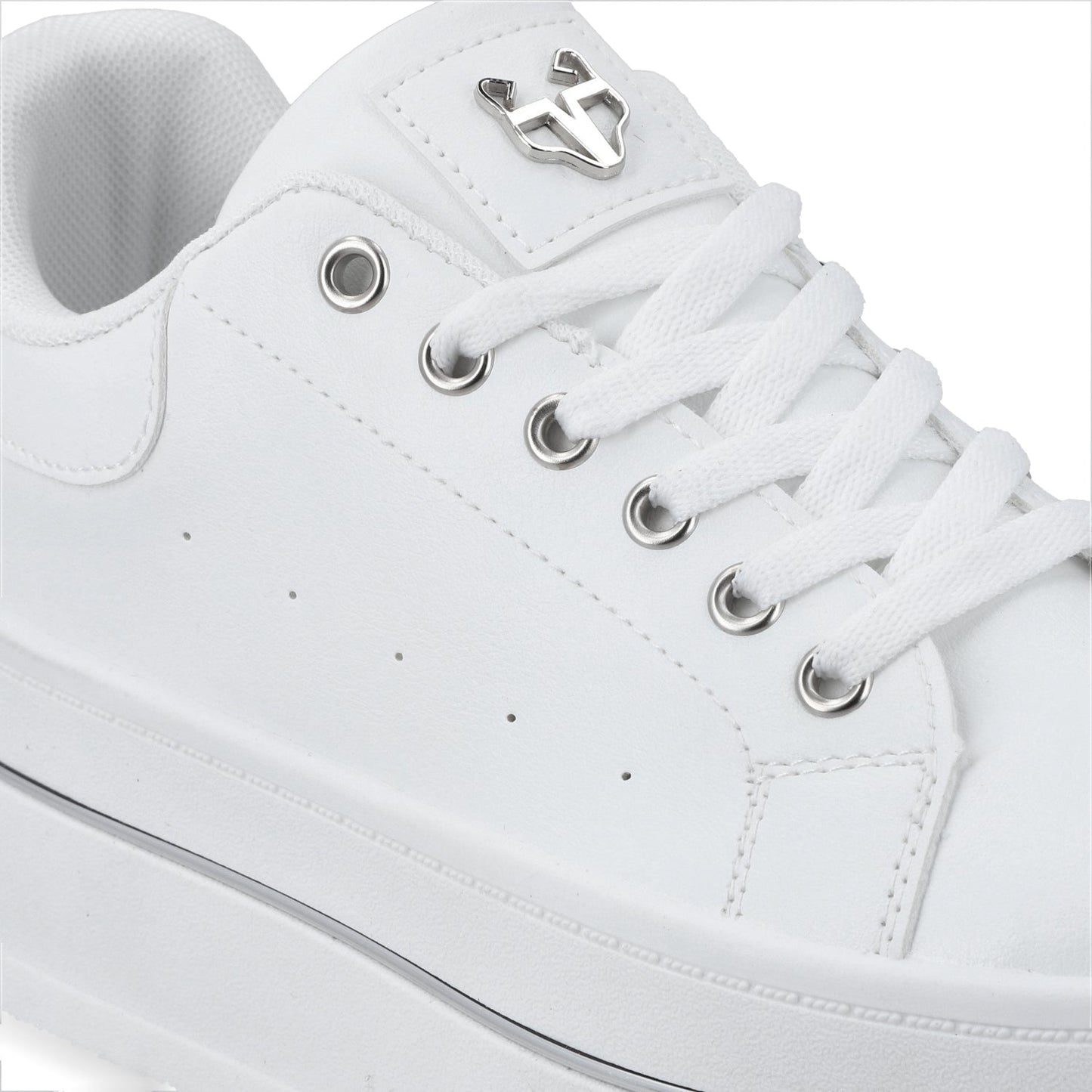 Tenis Plataforma Blancos Mujer 58011