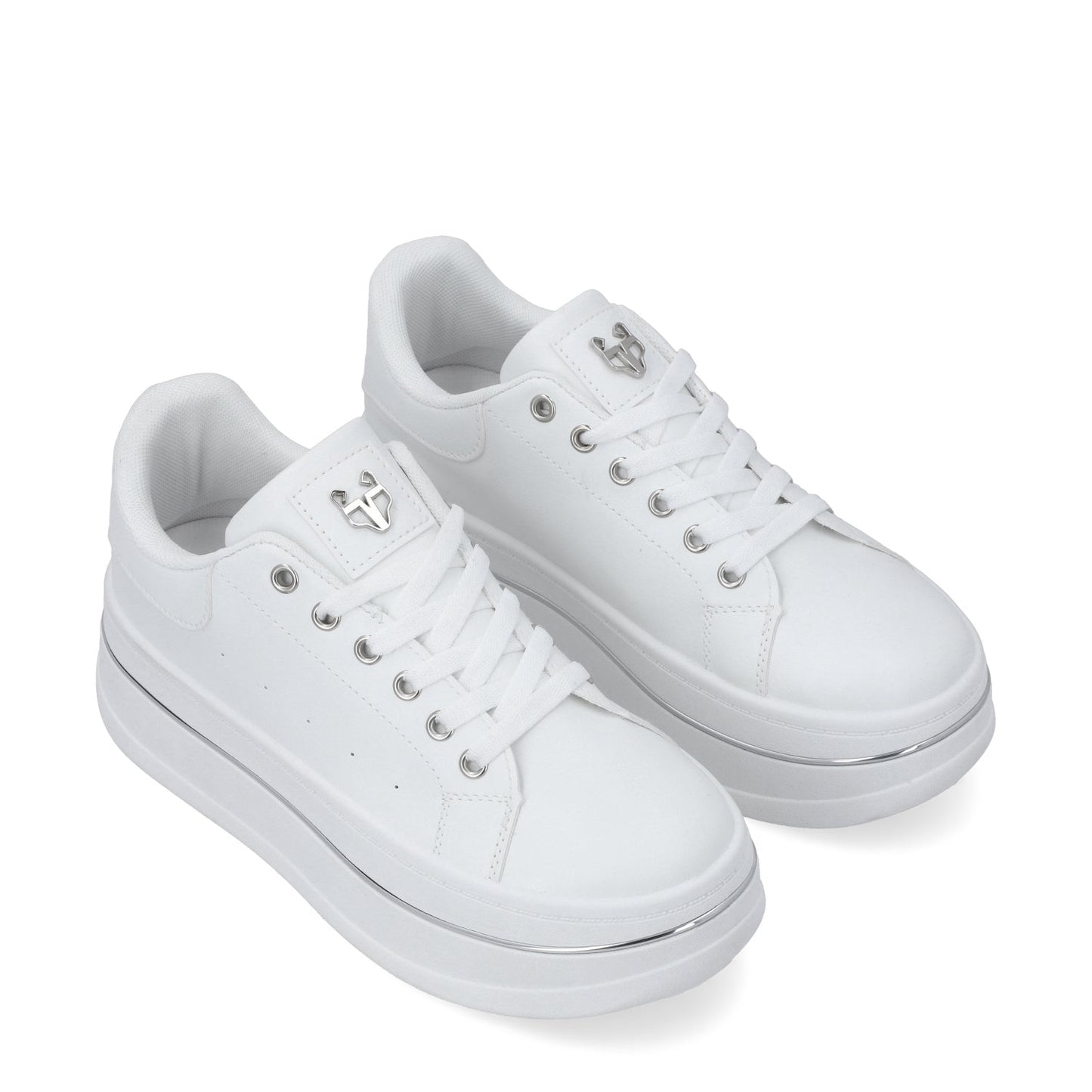 Tenis Plataforma Blancos Mujer 58011