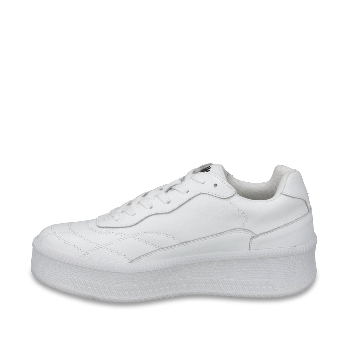 Tenis Plataforma Cuero Blanca Mujer 67311 - Gotta Mexico