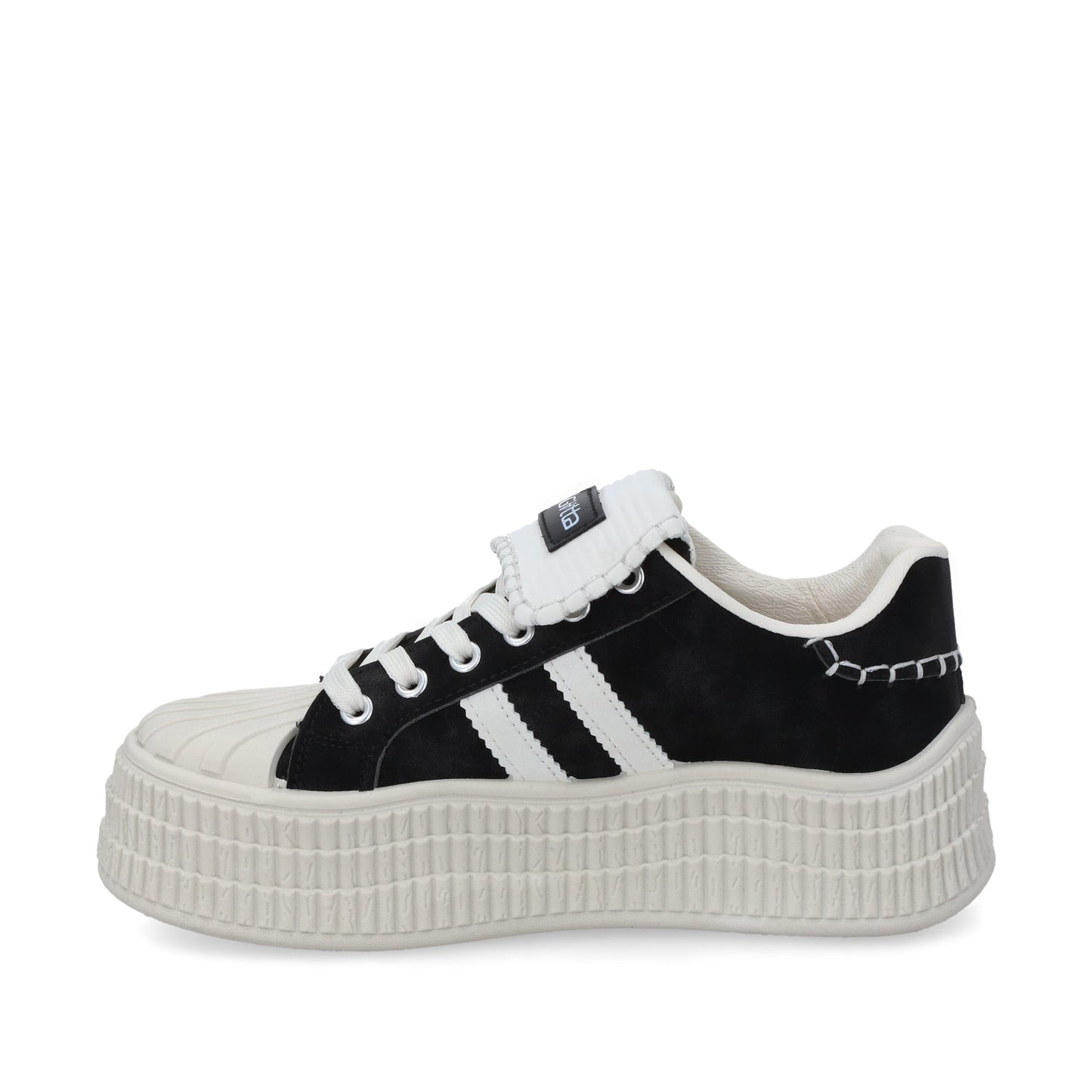 Tenis Plataforma Negra Mujer 58021