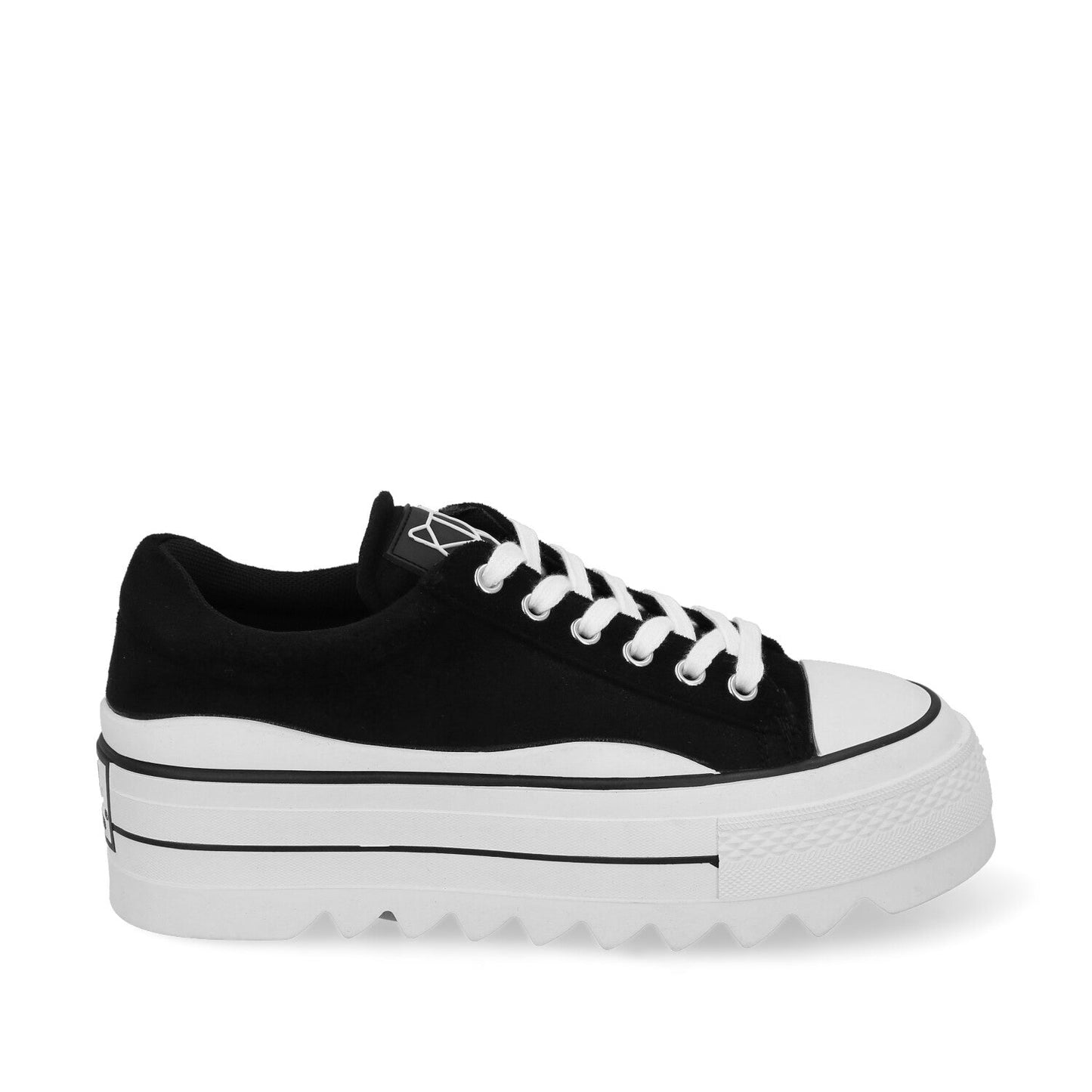 Tenis Plataforma Negro Mujer 33740