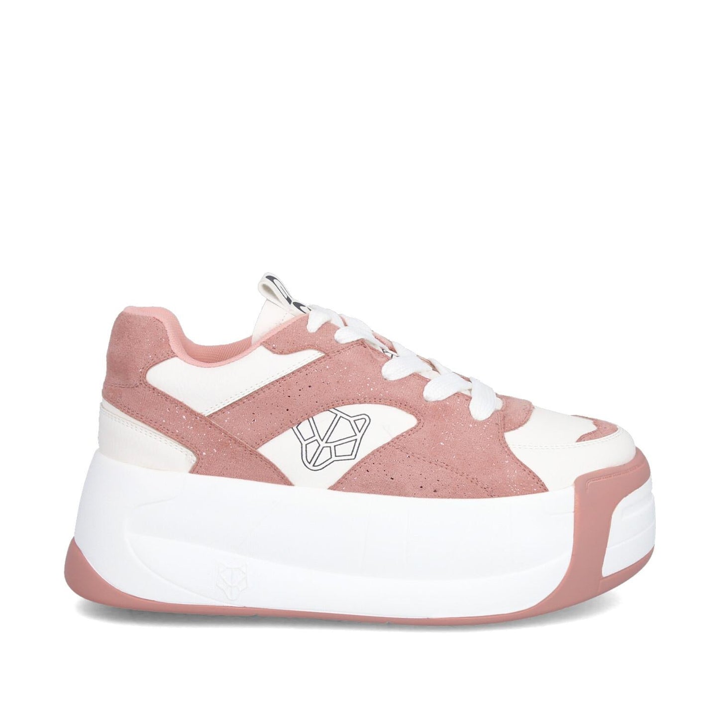 Tenis Plataforma Rosada Mujer C7325
