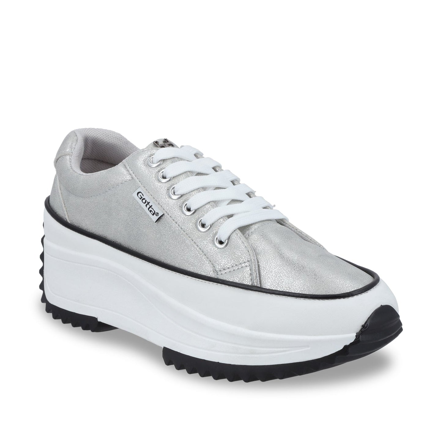 Tenis Plateados Mujer 25970