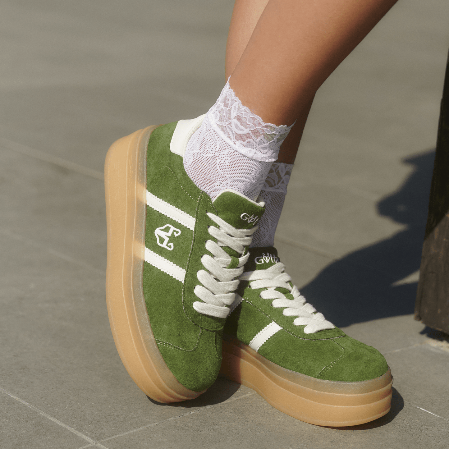 Tenis Roma Plataforma Verde Mujer 53750