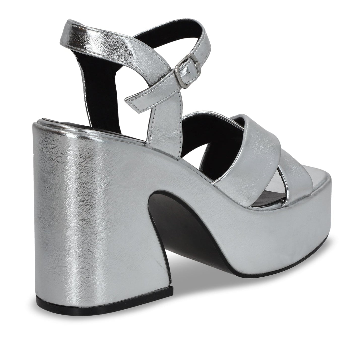 Zapatilla Plataforma Plateada Mujer 45701 - Gotta Mexico