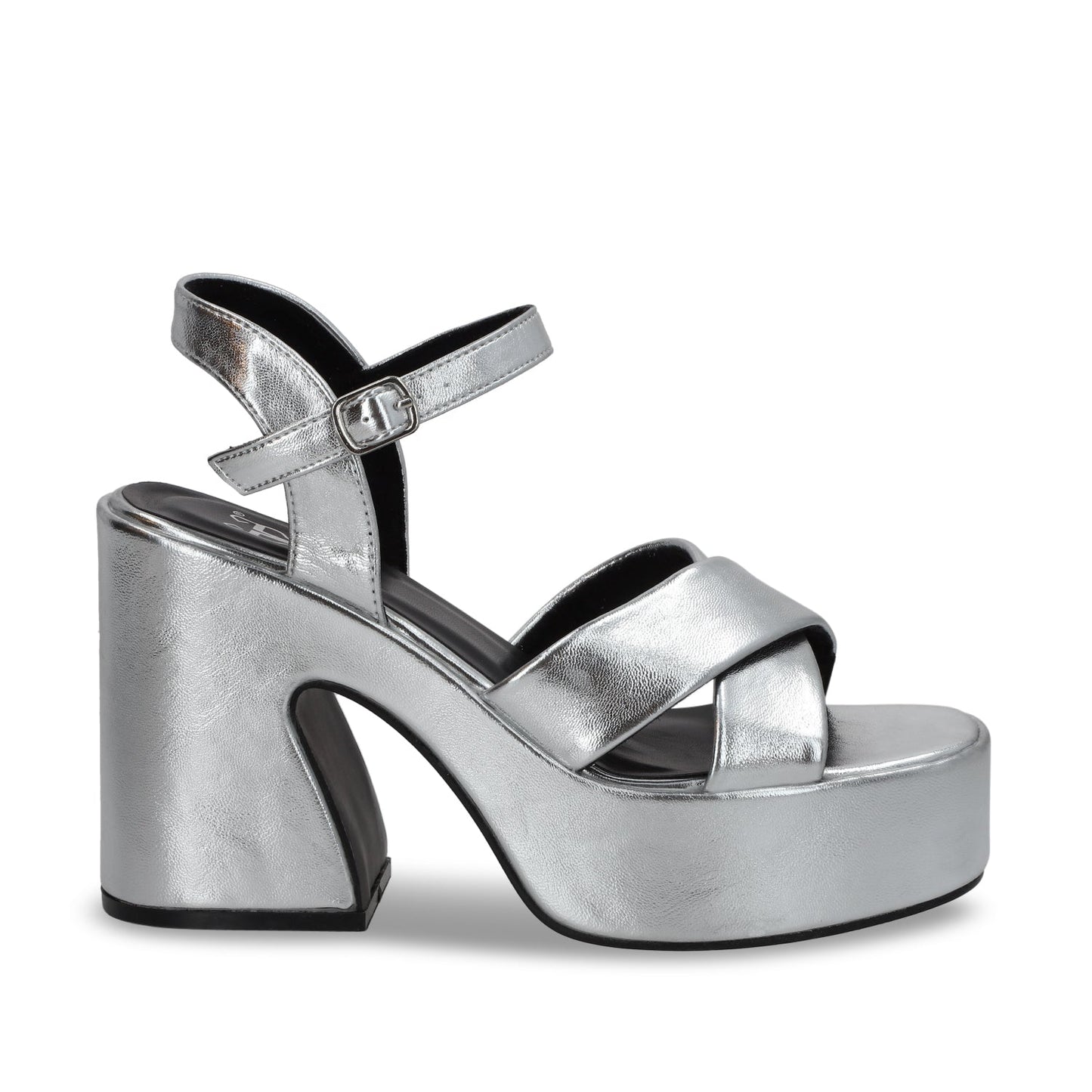 Zapatilla Plataforma Plateada Mujer 45701 - Gotta Mexico