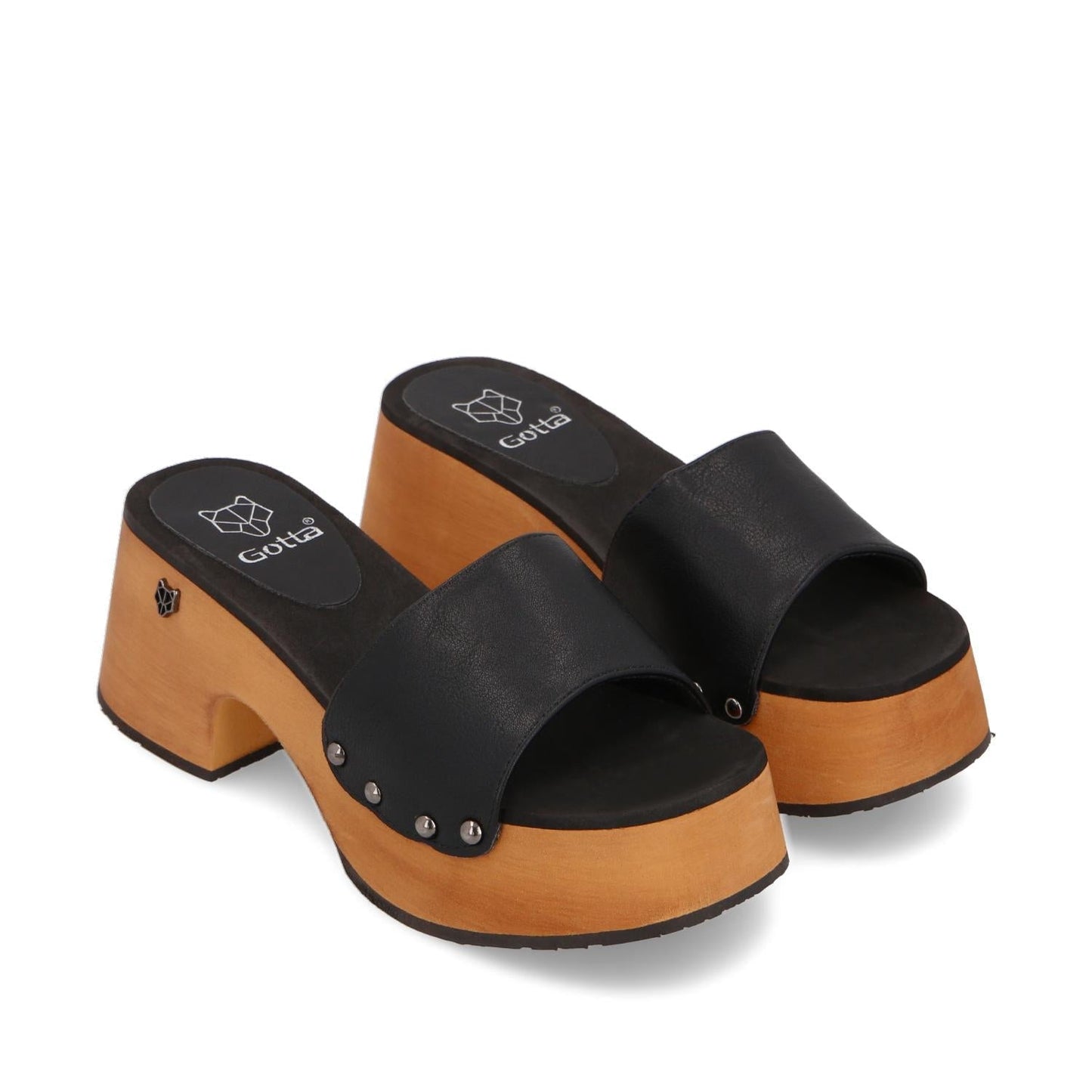 Zueco Negro Mujer 35261