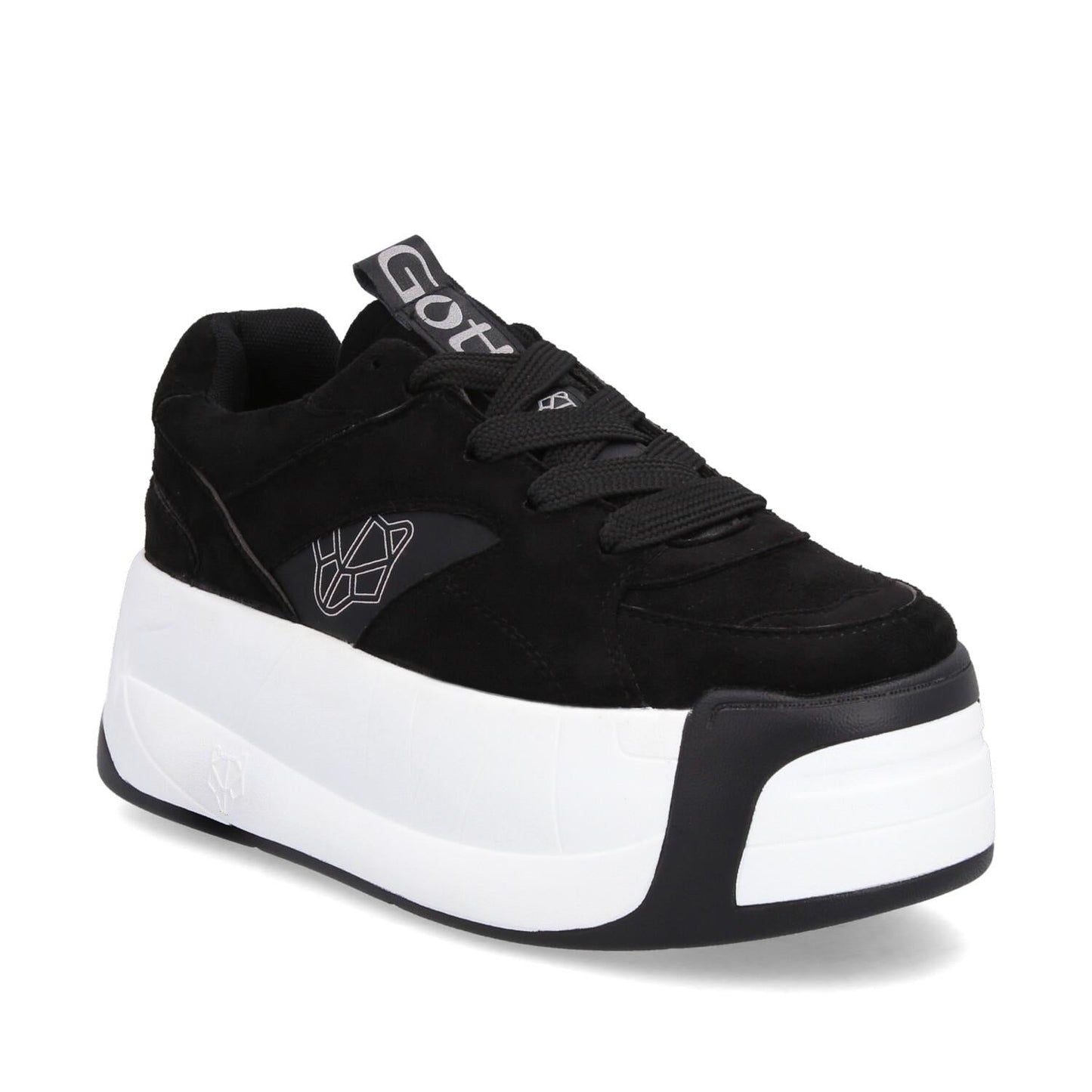 Tenis Plataforma Negro Mujer C7325