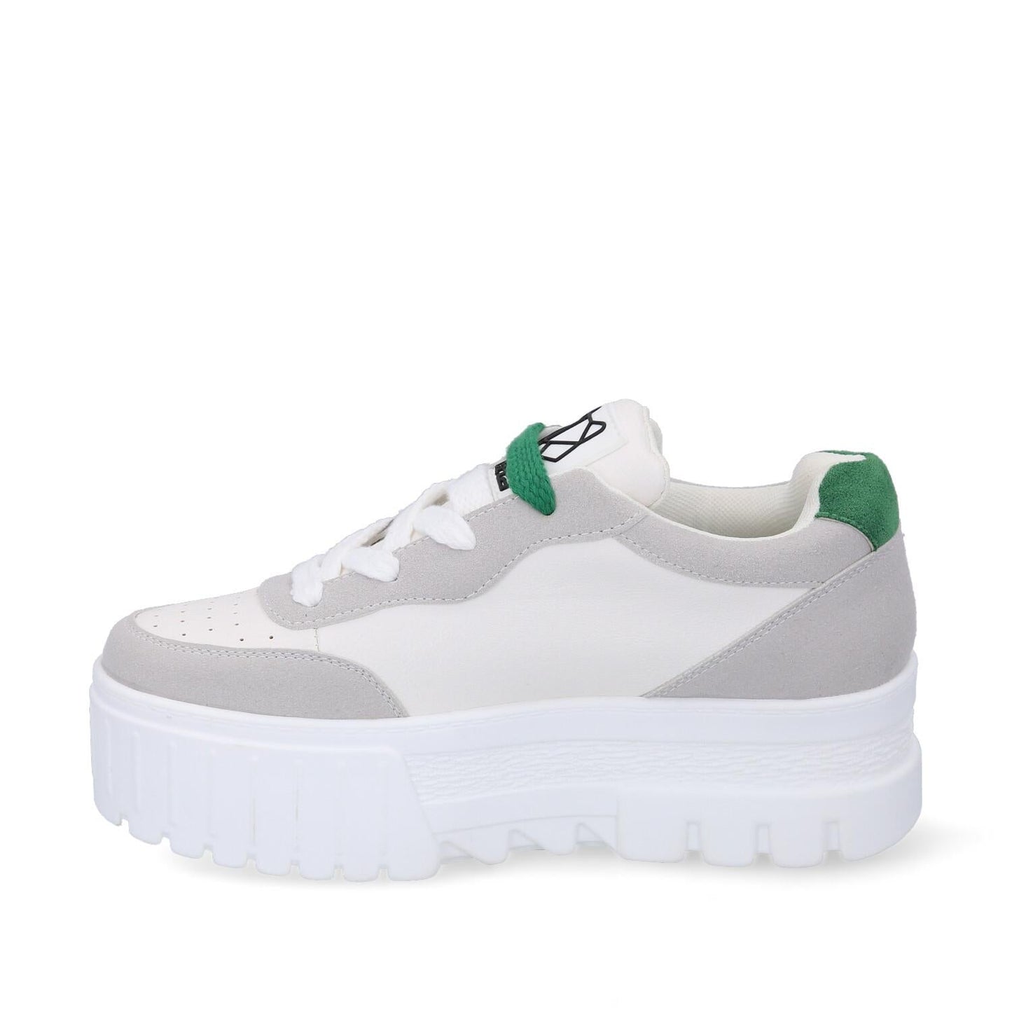 Tenis Plataforma Verde Mujer 23242