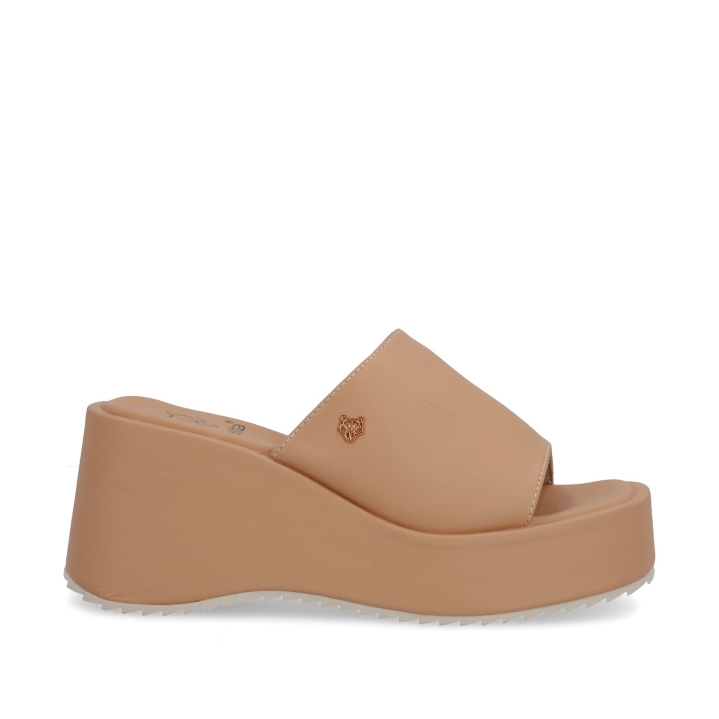 Sandalia Plataforma Camel Mujer 35240