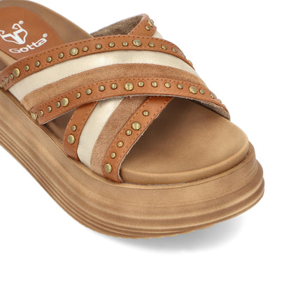 Sandalia Camel Mujer 1571A