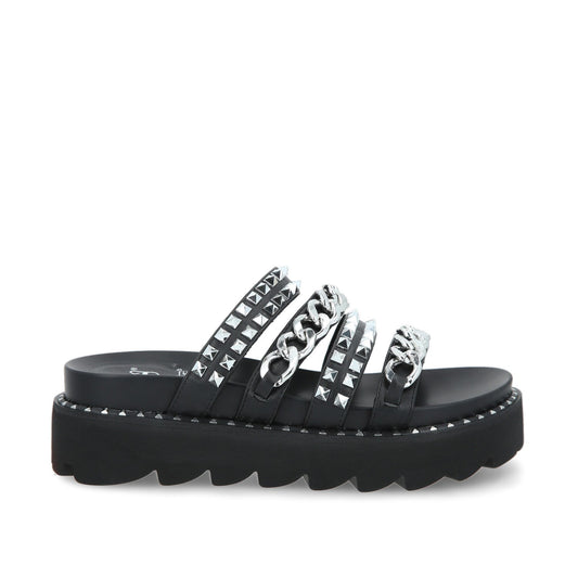 Sandalia Negra Mujer 1573A