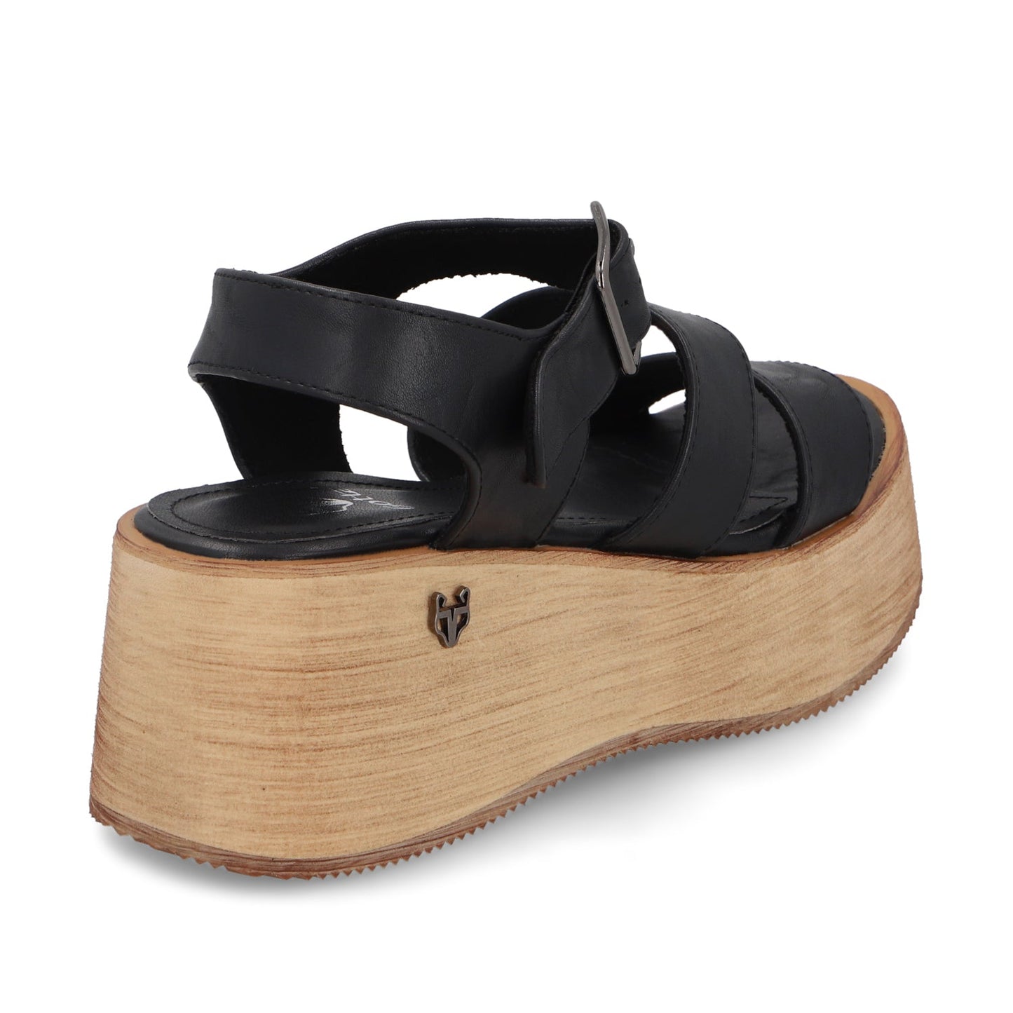 Sandalia Negra Mujer 45842