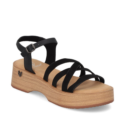 Sandalia Negra Mujer 45892