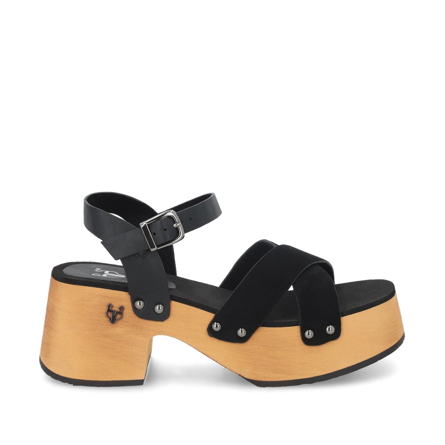 Sandalia Negra Mujer 35263