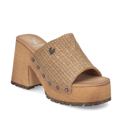 Sandalia Camel Mujer 45971