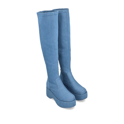 Bota Denim Mujer 35962