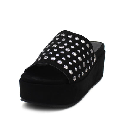 Sandalia Negra Mujer C5483