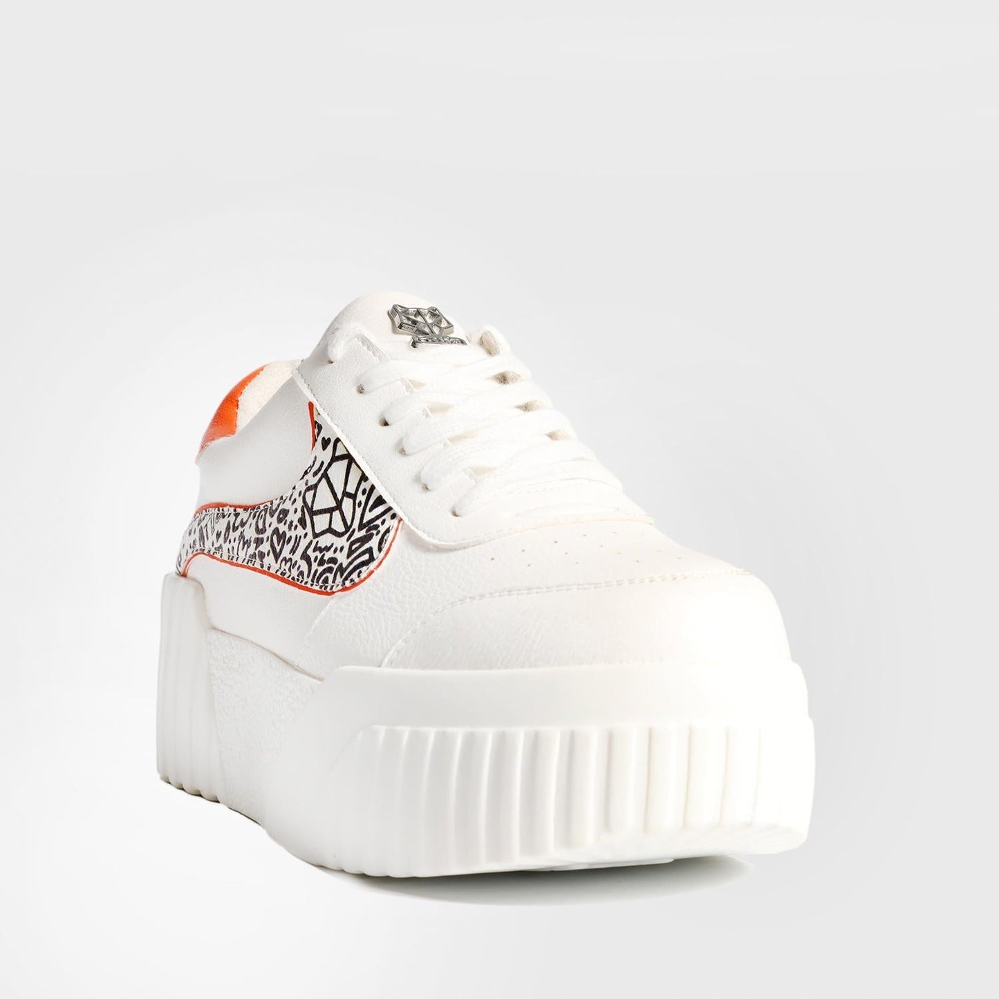 Tenis Blanco Estampada Mujer 13142