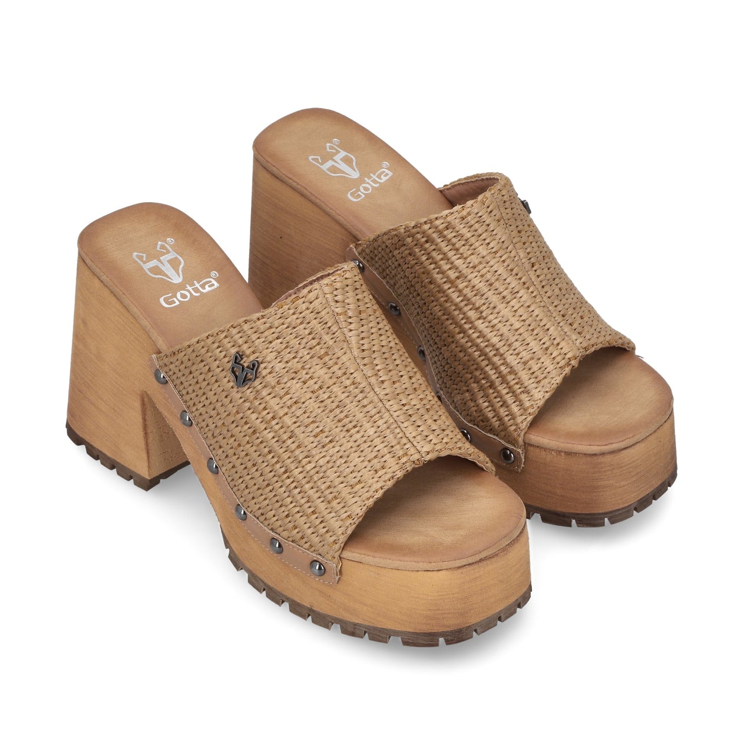 Sandalia Camel Mujer 45971