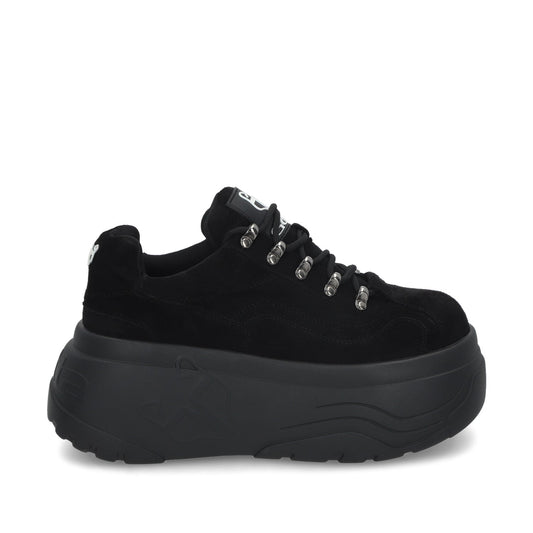 Tenis Plataforma Negro Mujer 43061